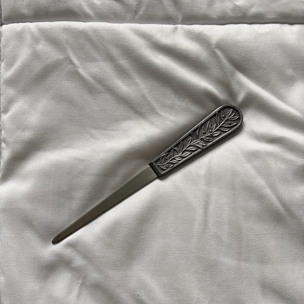 Franklin Mint Collectors Society Pewter Benjamin Franklin Letter Opener 1977